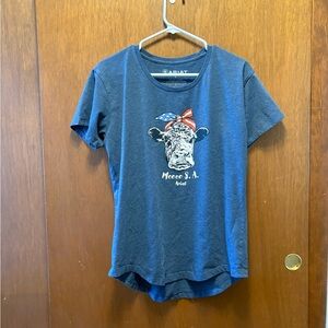 Ariat Kids Navy Cow Graphic Tee